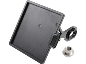 Slide-In Frame Side Mount License Plate Holder Germany 180 x 200 mm Black Powder Coated - Image 3