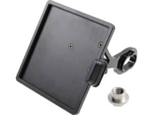 Slide-In Frame Side Mount License Plate Holder Germany 180 x 200 mm Black Powder Coated - Image 3