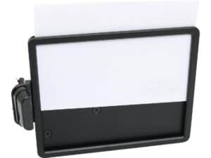 Slide-In Frame Side Mount License Plate Holder Germany 180 x 200 mm Black Powder Coated - Image 3