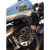 Slotted air filter cover gloss black