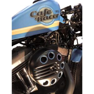 Slotted Air Filter Cover Gloss Black