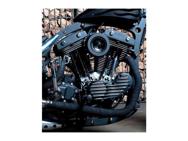 WTF Rocker Box Cover Shovel Style For Sportster 04-20 Black Satin