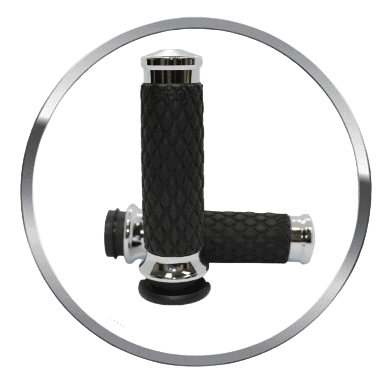 Grips Chrome Throttle By Wire
