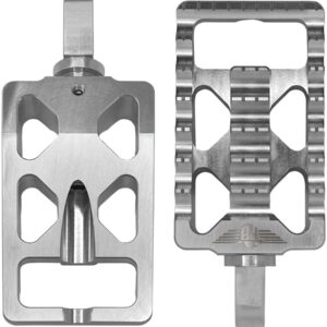 MX V1 Passenger Pegs Silver Anodized