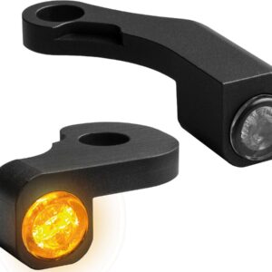 NANO Series LED Turn Signals Black Anodized Smoke LED