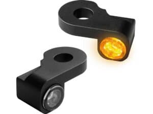 NANO Series LED Turn Signals Black Anodized Smoke LED