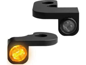 NANO Series LED Turn Signals Black Anodized Smoke LED