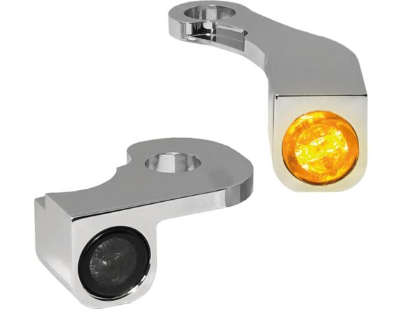 NANO Series LED Turn Signals Chrome Smoke LED