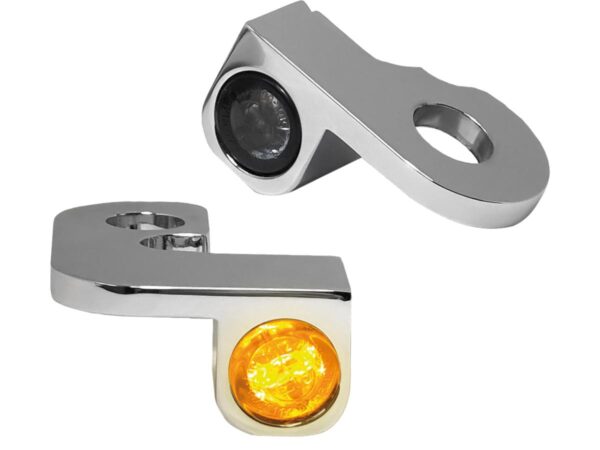 NANO Series LED Turn Signals Chrome Smoke LED