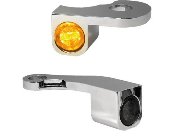 NANO Series LED Turn Signals Chrome Smoke LED