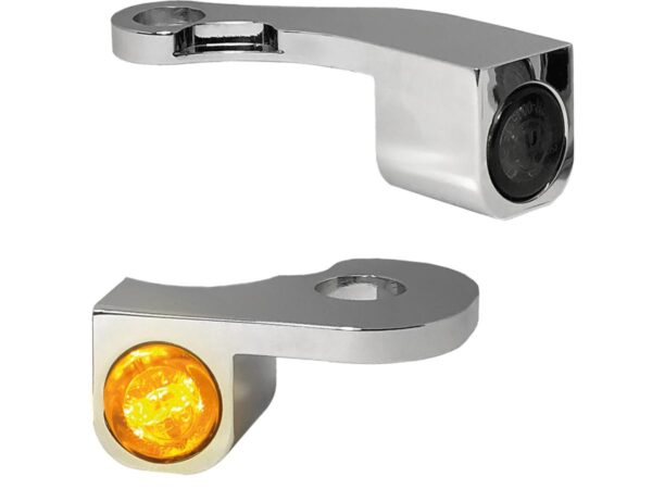 NANO Series LED Turn Signals Chrome Smoke LED