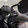 Nano series handlebar led turn signal for sportster s black powder coated smoke led