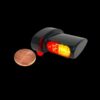 Winglet micro 3 in 1 led turn signal/tailight/brake light black anodized smoke led