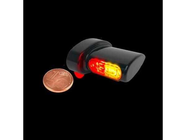 Winglet Micro 3 in 1 LED Turn Signal/Tailight/Brake Light Black Anodized Smoke LED