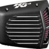 Rk series street metal the shaker high flow air intake black powder coated