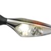 Micro rhombus pl titan led turn signal/position light front left titanium polished clear led