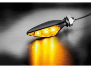 Rhombus S Extreme LED Turn Signal Front Right/Rear Left Black Clear LED