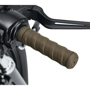 Classic Wrap Grips Brown 1" Throttle By Wire Throttle Cables