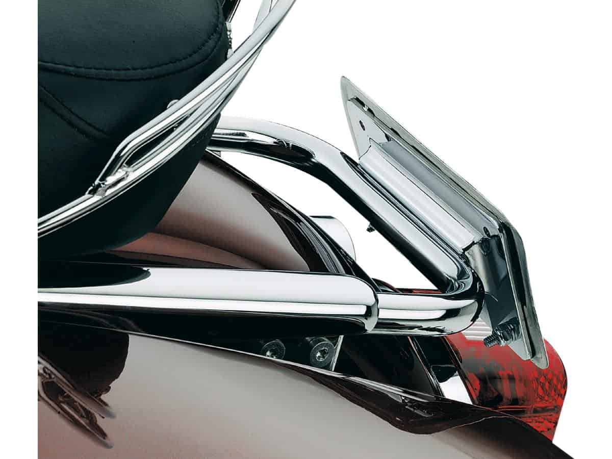 Lay down license plate kit united states, for road king or road glide oem mount chrome 1 Kuryakyn