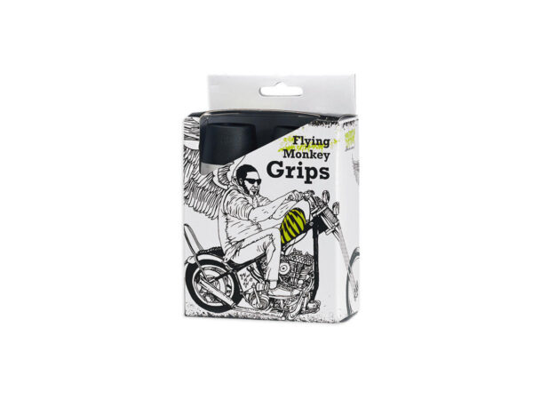 Flying Monkey Grips Black White 1" Throttle By Wire Throttle Cables