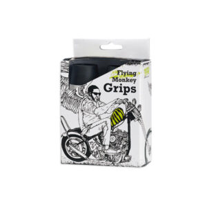 Flying Monkey Grips Black White 7/8" Throttle By Wire Throttle Cables