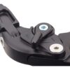 Adjustable and foldable replacement lever black anodized brake side