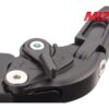 Adjustable and foldable replacement lever black anodized clutch side