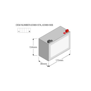 ETX20L Power Batterie AGM 310 A 17.5 Ah