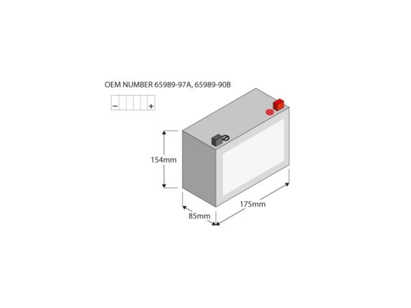 ETX20L Power Batterie AGM 310 A 17.5 Ah