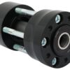 Rear abs wheel hub black abs dual flange