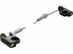 Handlebar Side Mount Turn Signals for Sportster S Black Black Powder Coated Clear LED