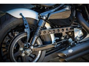 Hole Belt Guard for Sportster Gloss Black Powder Coated - Image 3