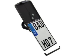 Side Mount License Plate Kit for Nightster Models Austrian Size 210x170mm Satin Black Powder Coated