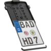 Slide-in licence base plate including 3-1 turn signals (smoked lens) and license plate light