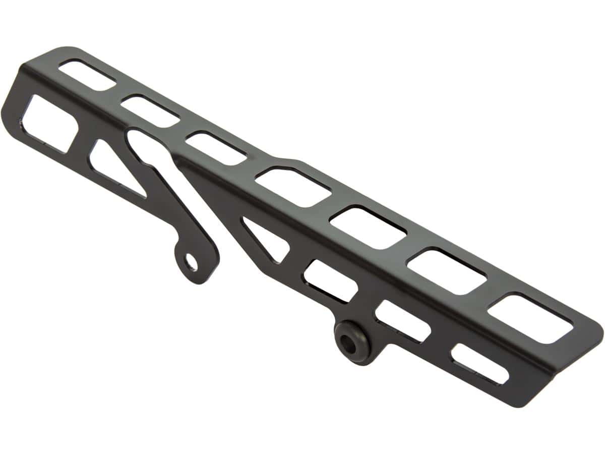 Square belt guard for softail flat black satin 1 Ricks motorcycles