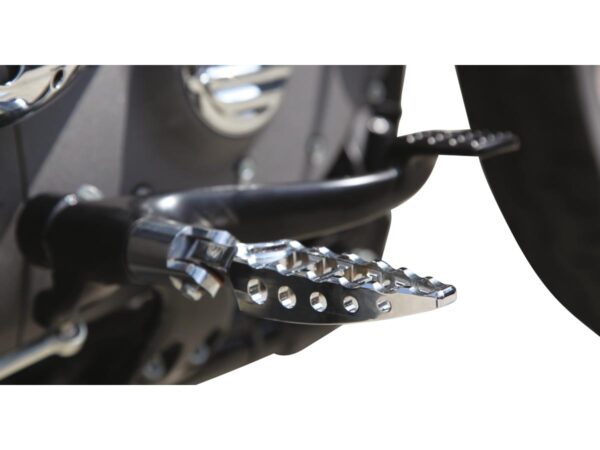 Moto Foot Pegs Straight Male Mount Black