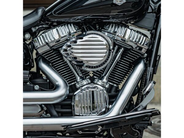 Finned Air Cleaner Chrome