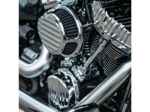 Finned Air Cleaner Chrome,  16-17 Softail, 11 FLSTSE2, 12 FLSTSE3, 13-14 FXSBSE, 14-15 FLSTNSE, 08-16 Touring, 16-17 FXDLS - Image 3