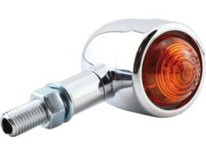 Old School Type 1 Turn Signal Chrome Amber Halogen - Image 3