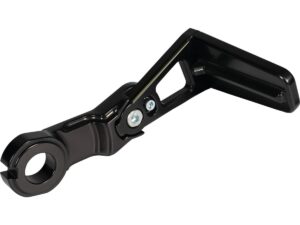 Aluminium Medium Length Side Mount License Plate Bracket with Approval Black Anodized - Image 3