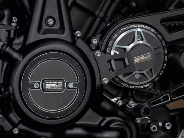 Front Pulley Cover for Sportster S and Nightster SP-S Design Black Cut