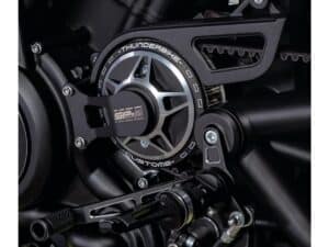 Front Pulley Cover for Sportster S and Nightster SP-S Design Black Cut, 21-24 Sportster S RH1250S, 22-24 Nightster RH975, 23-24 Nightster Special RH975S - Image 3