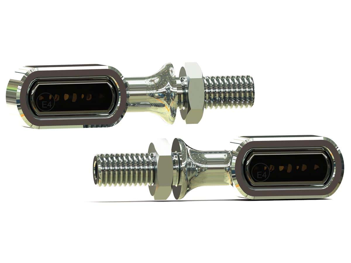Led turn signals aluminium polished smoke led 1 Thunderbike