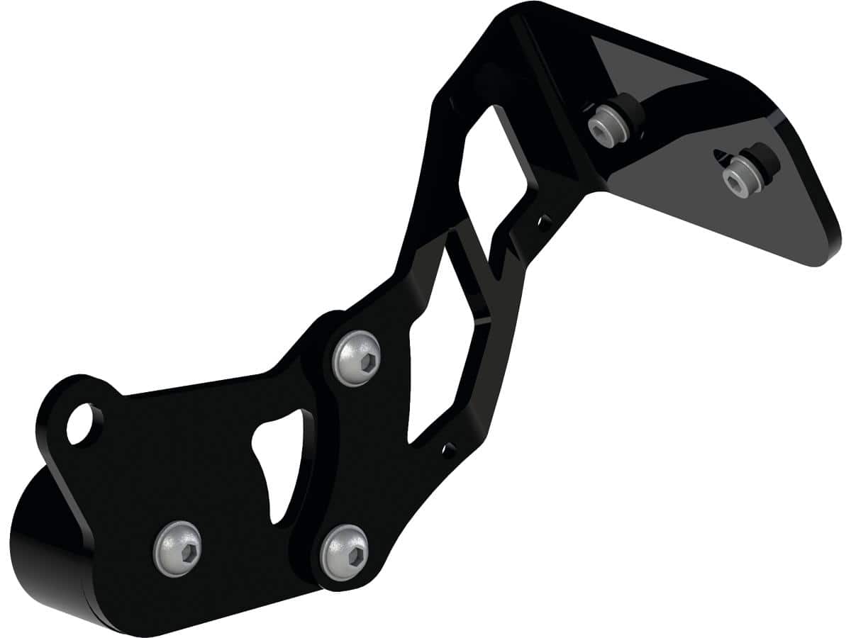 Medium pro side mount license plate bracket black 1 Thunderbike