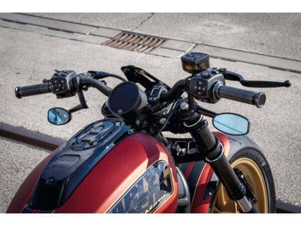 Mirror Bracket Set for Sportster RH Models Black