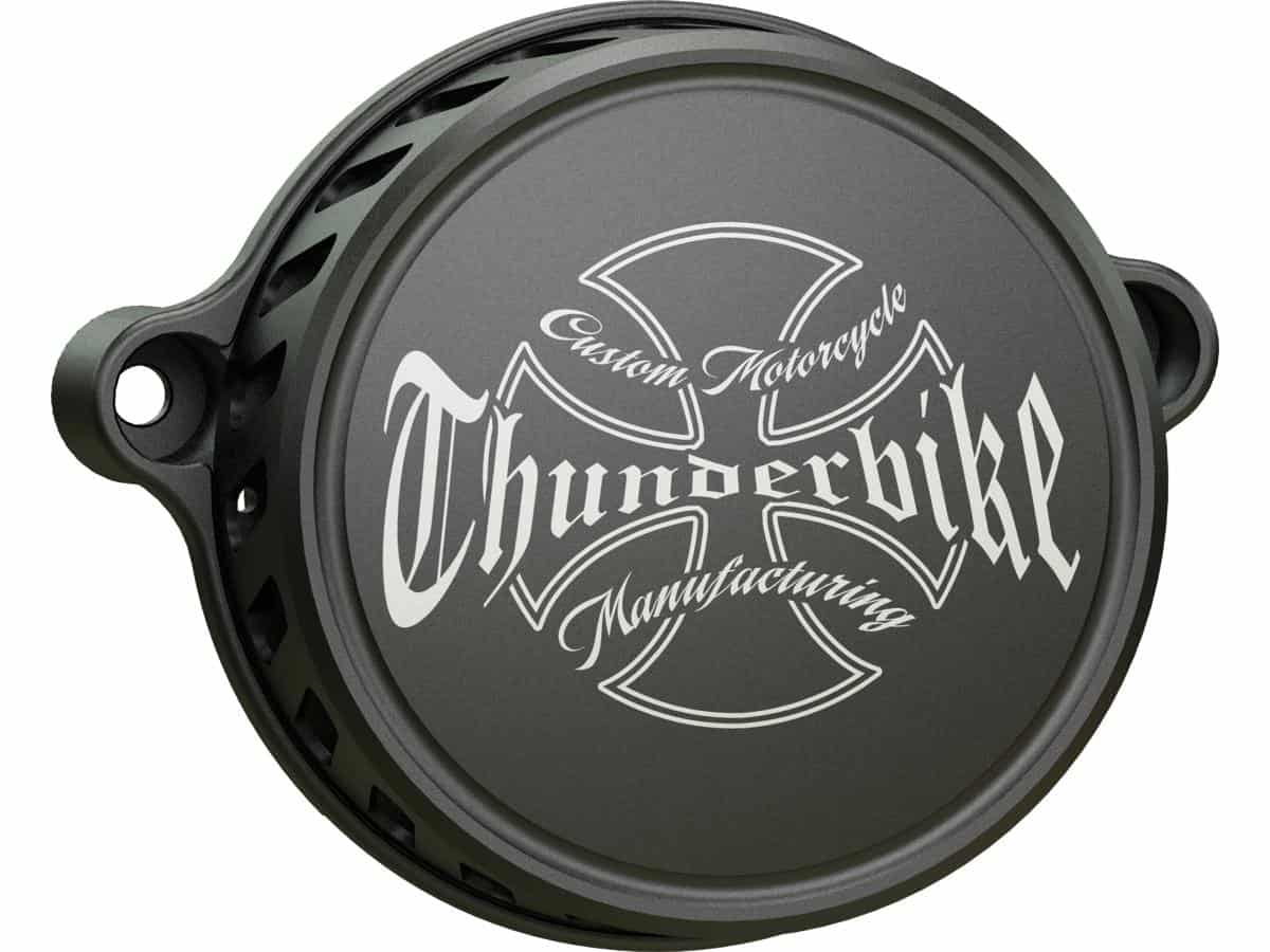 Powerfilter tb logo air cleaner bi-color, 18-23 softail, 17-23 touring 1 Thunderbike