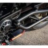 Thunderbike swing arm axle cover black powder coated 2 1