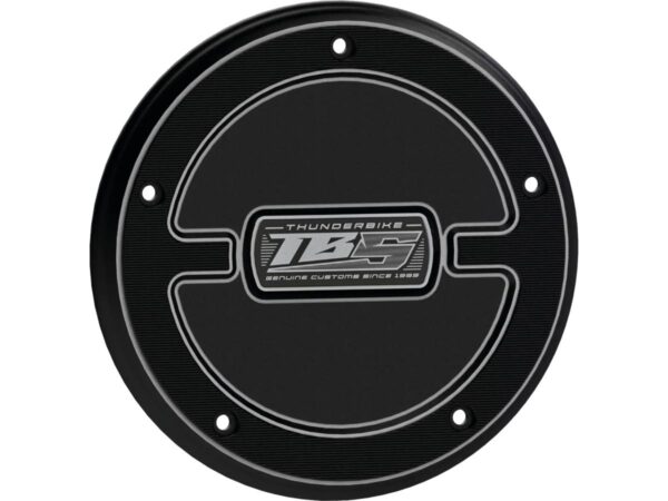 TB-S Clutch Cover Black Cut Anodized