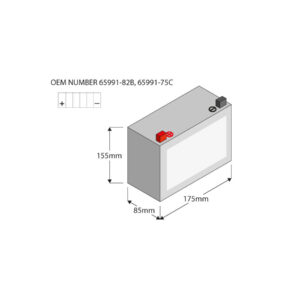 Maintance Free YTX20-BS Batterie Dry Battery with Acid Pack AGM 270 A 18.0 Ah