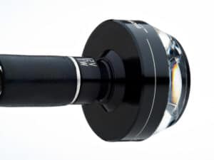 mo.blaze disc LED Bar End Turn Signal Left Side Black Anodized Clear LED - Image 3